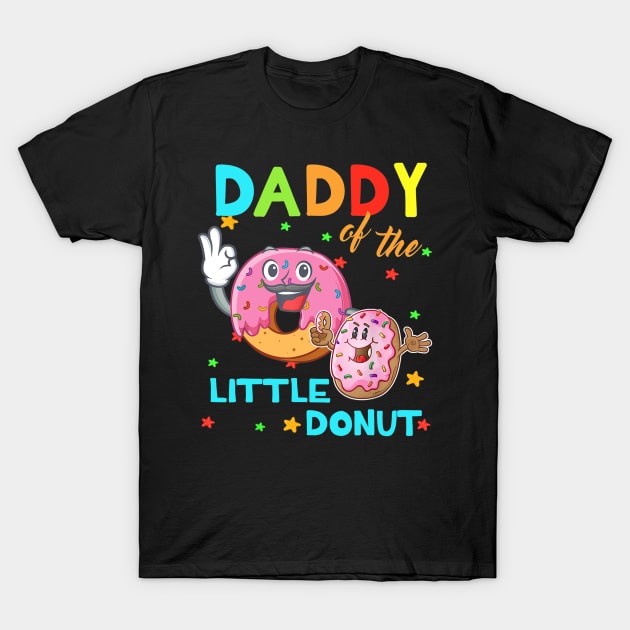 Daddy Of The Little Donut Birthday Shirt Daddy Donut T-Shirt by craiglimu